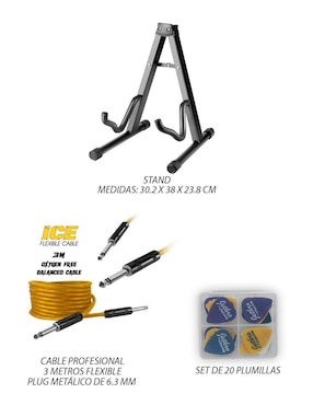 Kit guitarra eléctrica Steelpro 022-SK