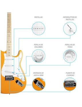 Kit guitarra eléctrica Steelpro 020-sk