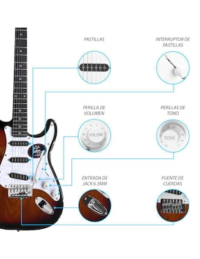 Kit guitarra eléctrica Steelpro 021-sk