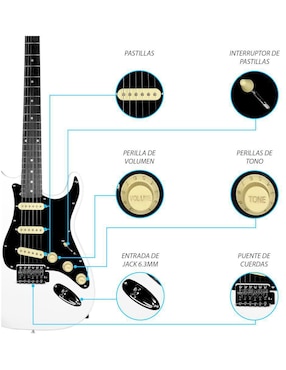 Kit guitarra eléctrica Steelpro 023-sk