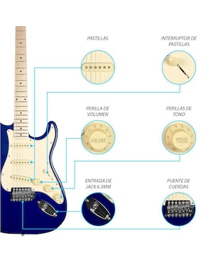 Kit guitarra eléctrica Steelpro 026-sk