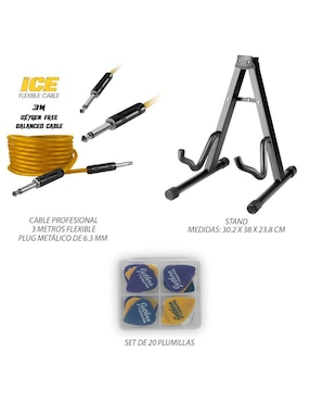 Kit guitarra eléctrica Steelpro 027-sk