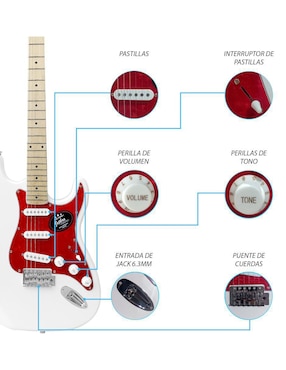 Kit guitarra eléctrica Steelpro 028-SK