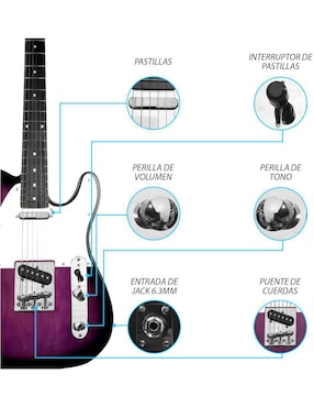 Guitarra eléctrica Steelpro 030-SK