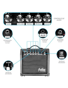 Guitarra eléctrica Steelpro 033-SK
