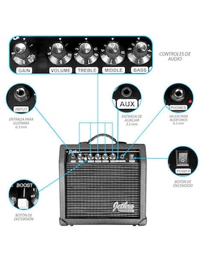 Guitarra eléctrica Steelpro 036-SK