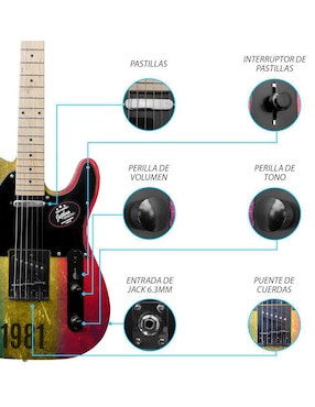Guitarra eléctrica Steelpro 074-SK