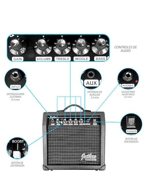 Guitarra eléctrica Steelpro 065-sk