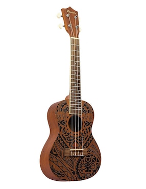Ukelele concierto Bamboo u-23-tribal de sapele