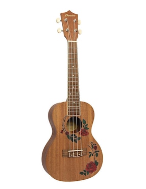Ukulele concierto Bamboo U-23-Roses-S de sapele