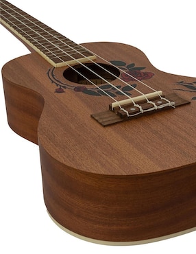 Ukulele concierto Bamboo U-23-Roses-S de sapele