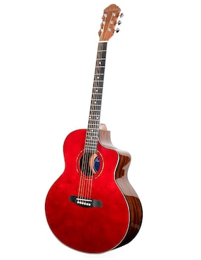 Guitarra electroacústica La Sevillana Dreadnought GA-321 Vino Tinto
