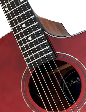 Guitarra electroacústica La Sevillana Dreadnought GA-321 Vino Tinto