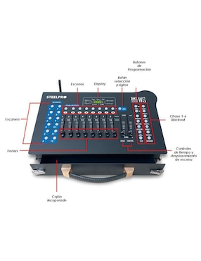 Controlador DMX Steelpro DMX 3500 WS