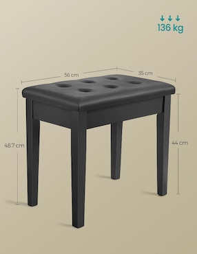 Banco para piano Songmics Home