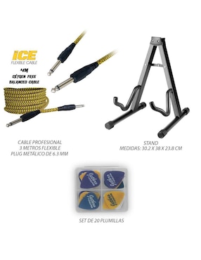 Kit guitarra eléctrica Steelpro 080-SK