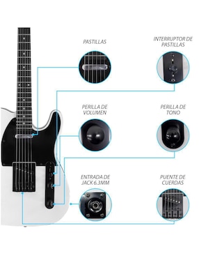 Kit guitarra eléctrica Steelpro 048-SK