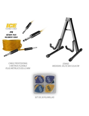 Kit guitarra eléctrica Steelpro 048-SK