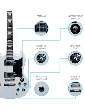 Kit guitarra eléctrica Steelpro 051-SK