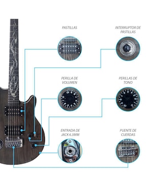 Kit guitarra eléctrica Steelpro 054-SK