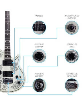Kit guitarra eléctrica Steelpro 067-SK