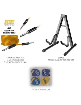 Kit guitarra eléctrica Steelpro 067-SK