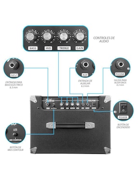 Kit guitarra eléctrica Steelpro 505-SK