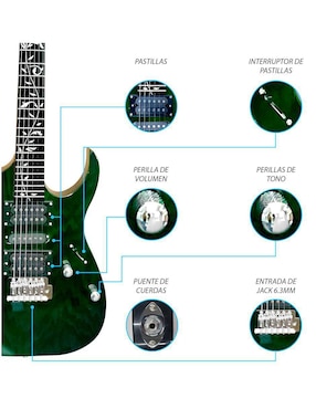 Kit guitarra eléctrica Steelpro 044-SK
