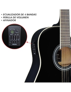 Kit guitarra electroacústica Steelpro KZ-77-12