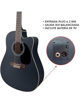 Kit guitarra electroacústica Steelpro KZ-88-12