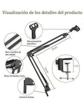 Soporte de brazo para micrófono Xtellar