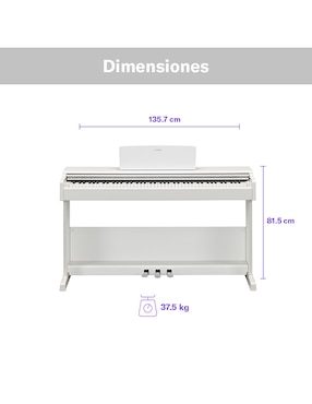 Piano Yamaha YDP-105W 88 teclas