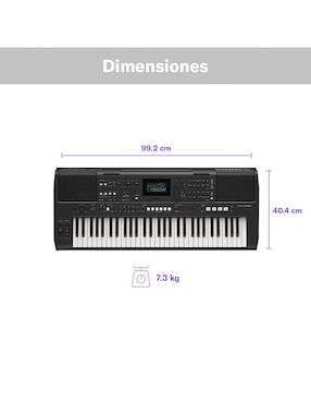 Teclado Yamaha de 61 teclas PSR-E583