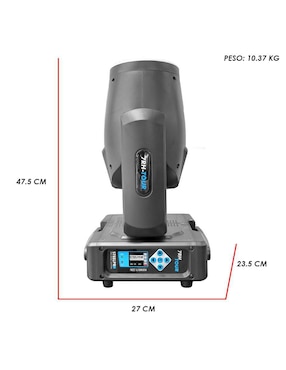 Cabeza móvil de luz Steelpro