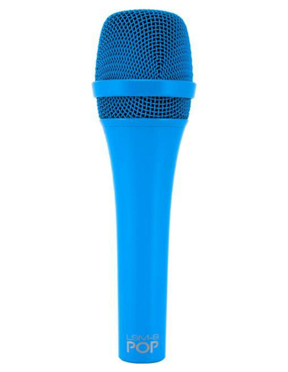 Micrófono Vocal Dinámico Premium LSM-9 POP azul
