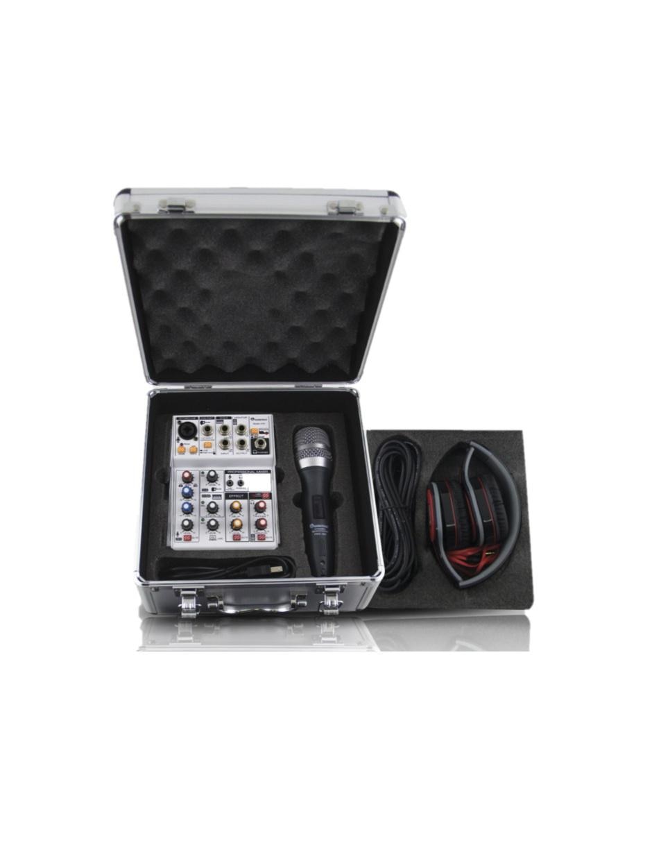 Set de micrófonos alámbricos para streaming