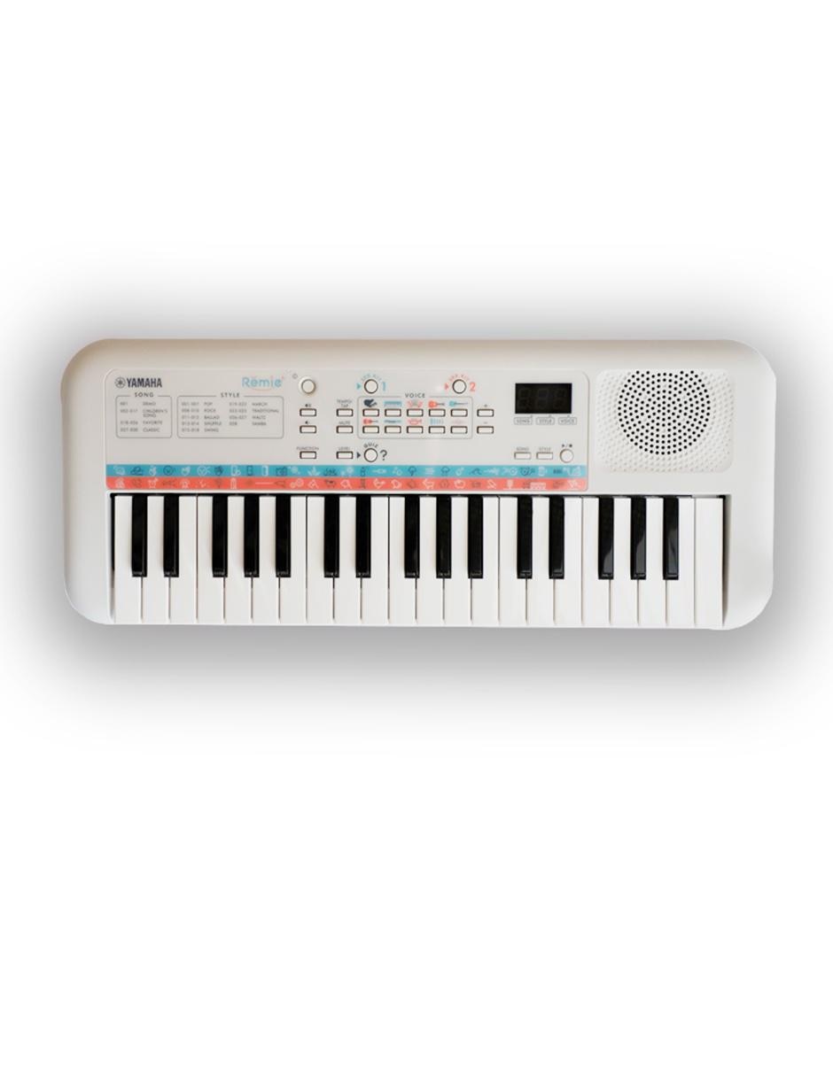 Kit Teclado Musical Infantil Yamaha pss E30 Mini Remie Branco +