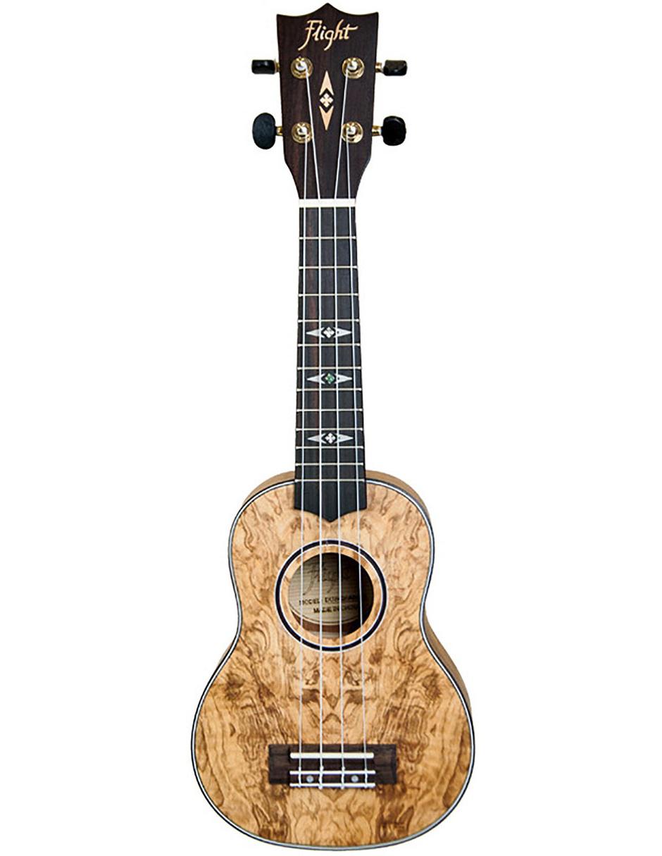Ukelele Soprano Quiilted Ash Flight 2
