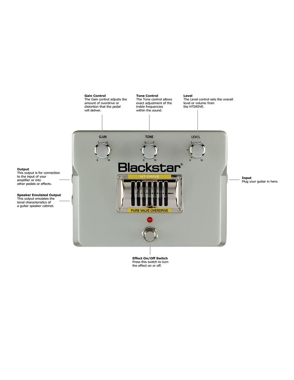 Pedal para Guitarra HT-DRIVE 3