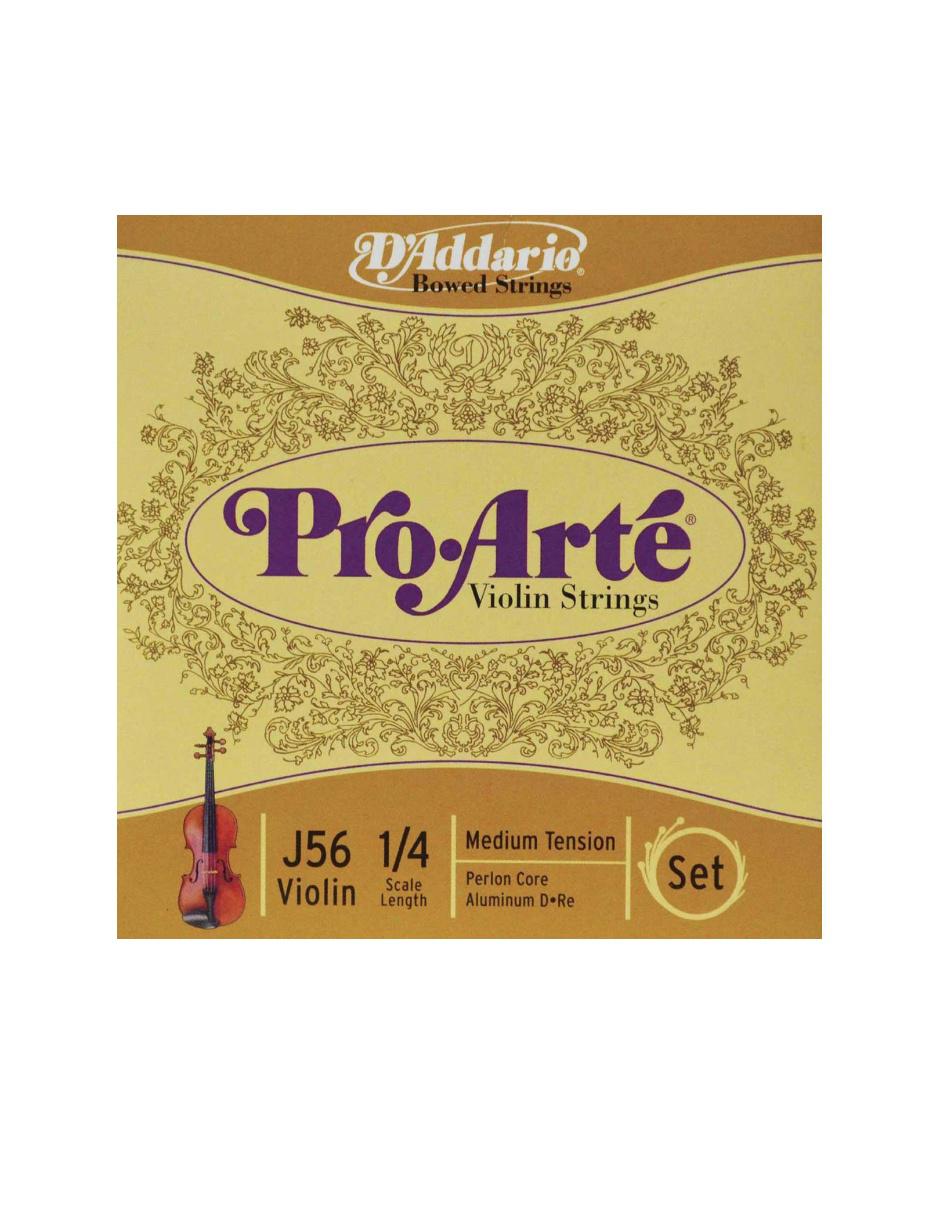 Juego de Cuerdas para Violín J-56 1/4M