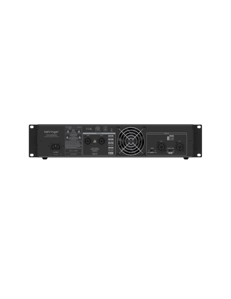 Amplificador NX3000 de 120 V 2