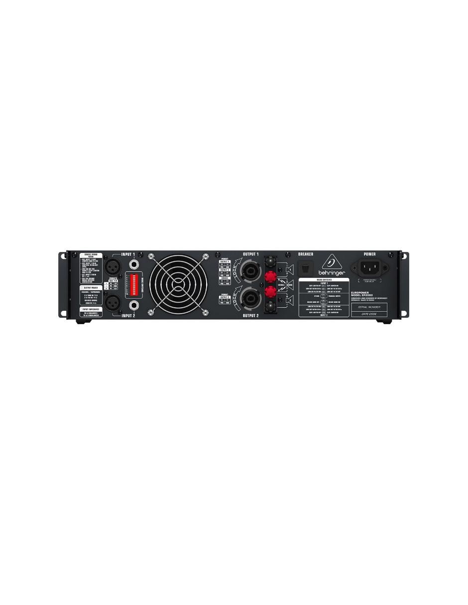 Amplificador EP2000 de 120 V - 220 V 2