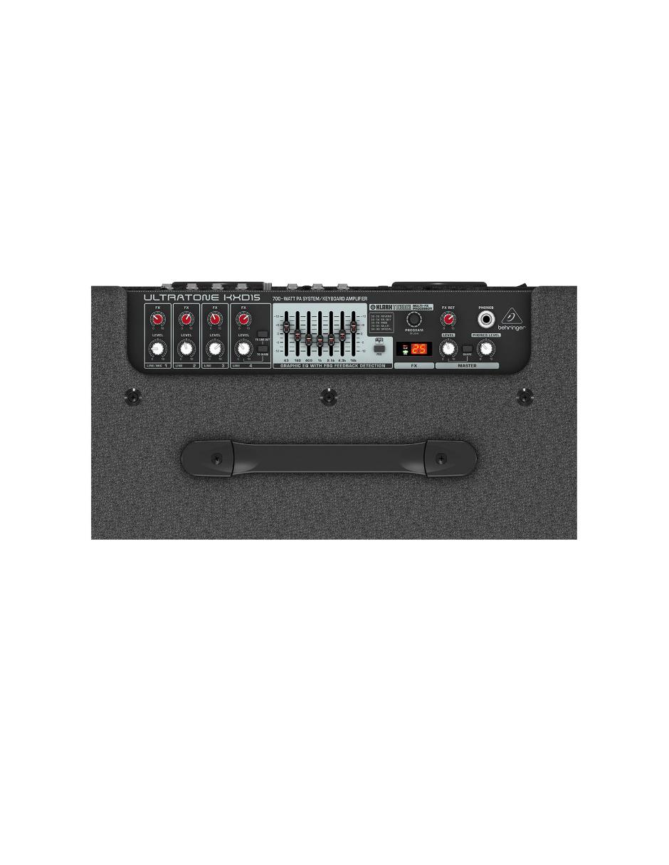 Amplificador KXD15 de 120 V 2