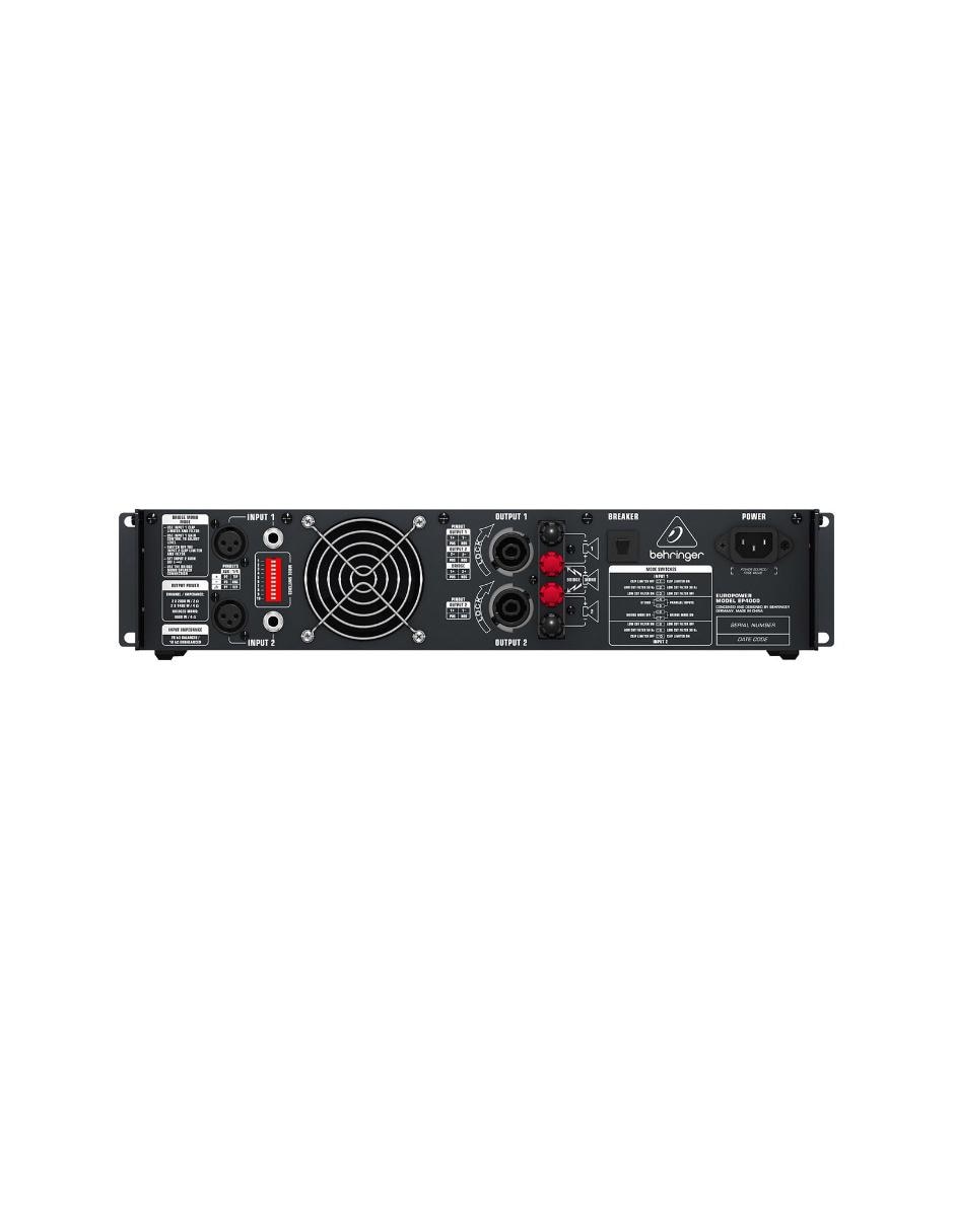 Amplificador EP4000 de 120 V - 220 V 3