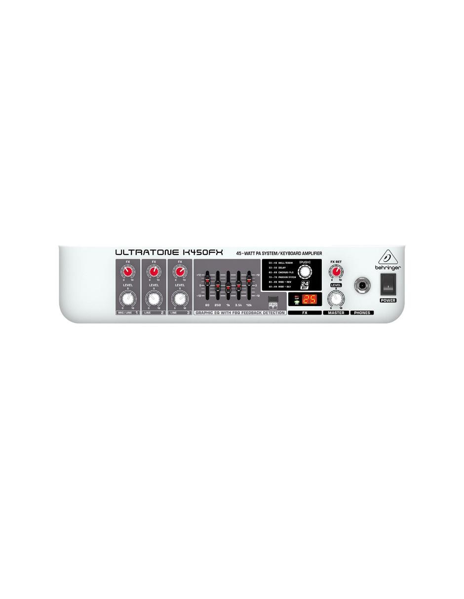 Amplificador K450FX de 120 V 5