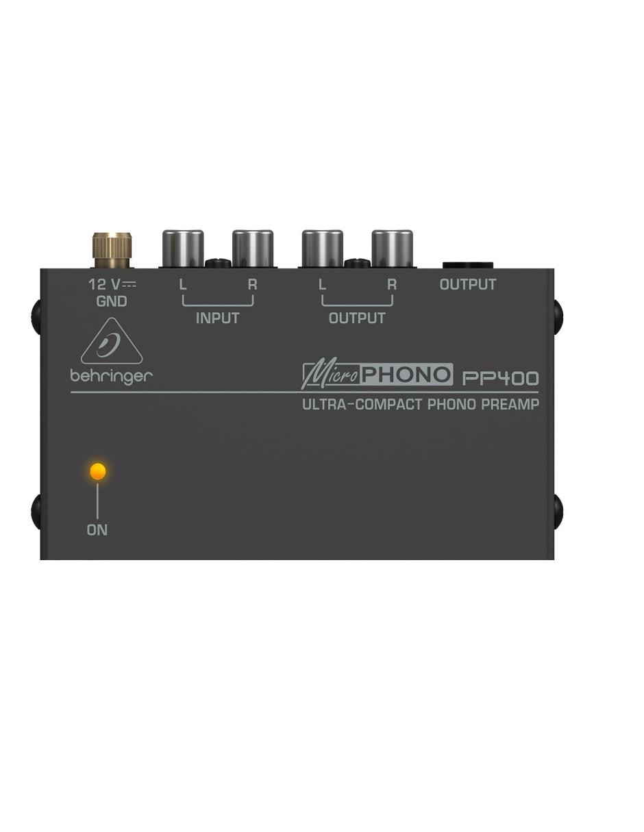 Preamplificador PP400 de 120 V - 220 V 4