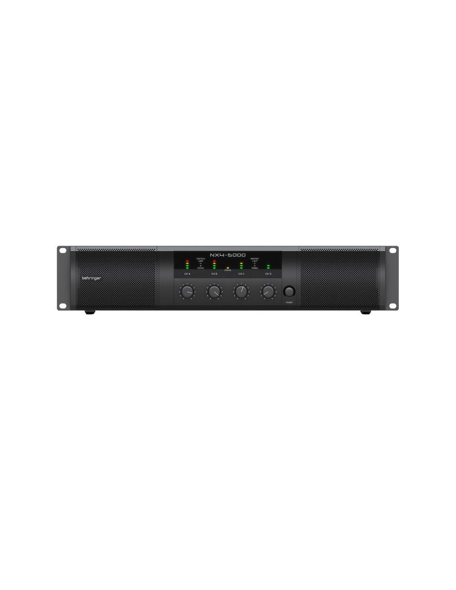 Amplificador NX4-6000 de 120 V - 220 V 3