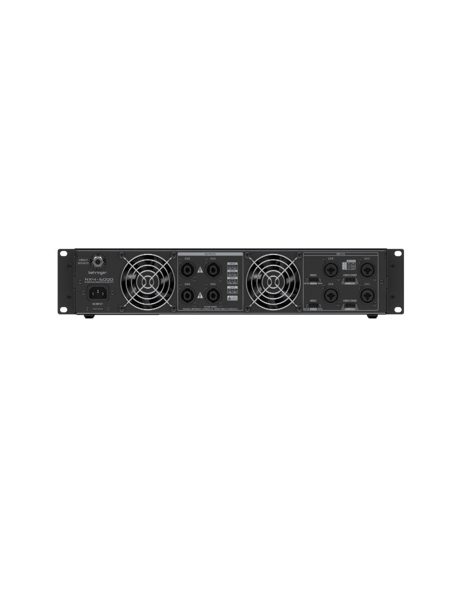 Amplificador NX4-6000 de 120 V - 220 V 4