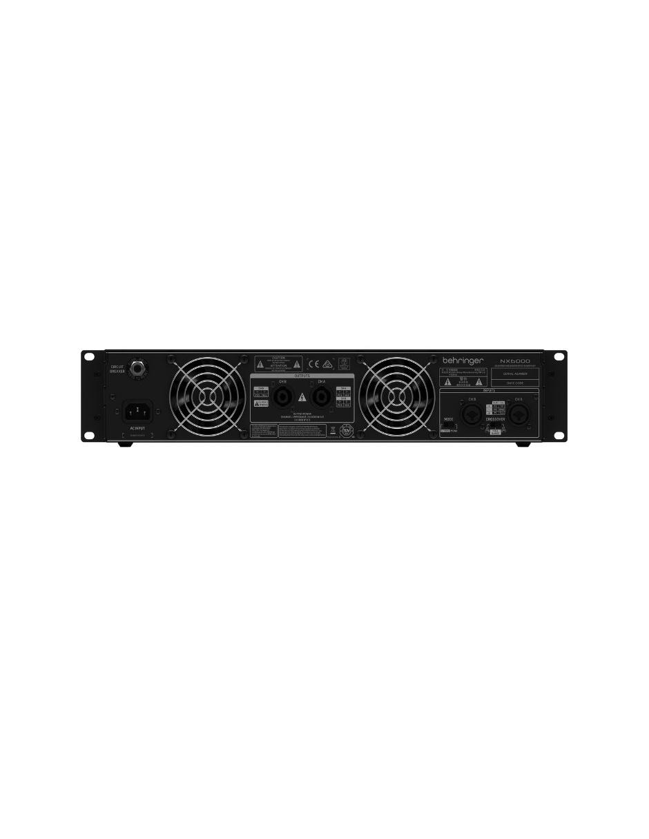Amplificador NX6000 de 120 V - 220 V 4