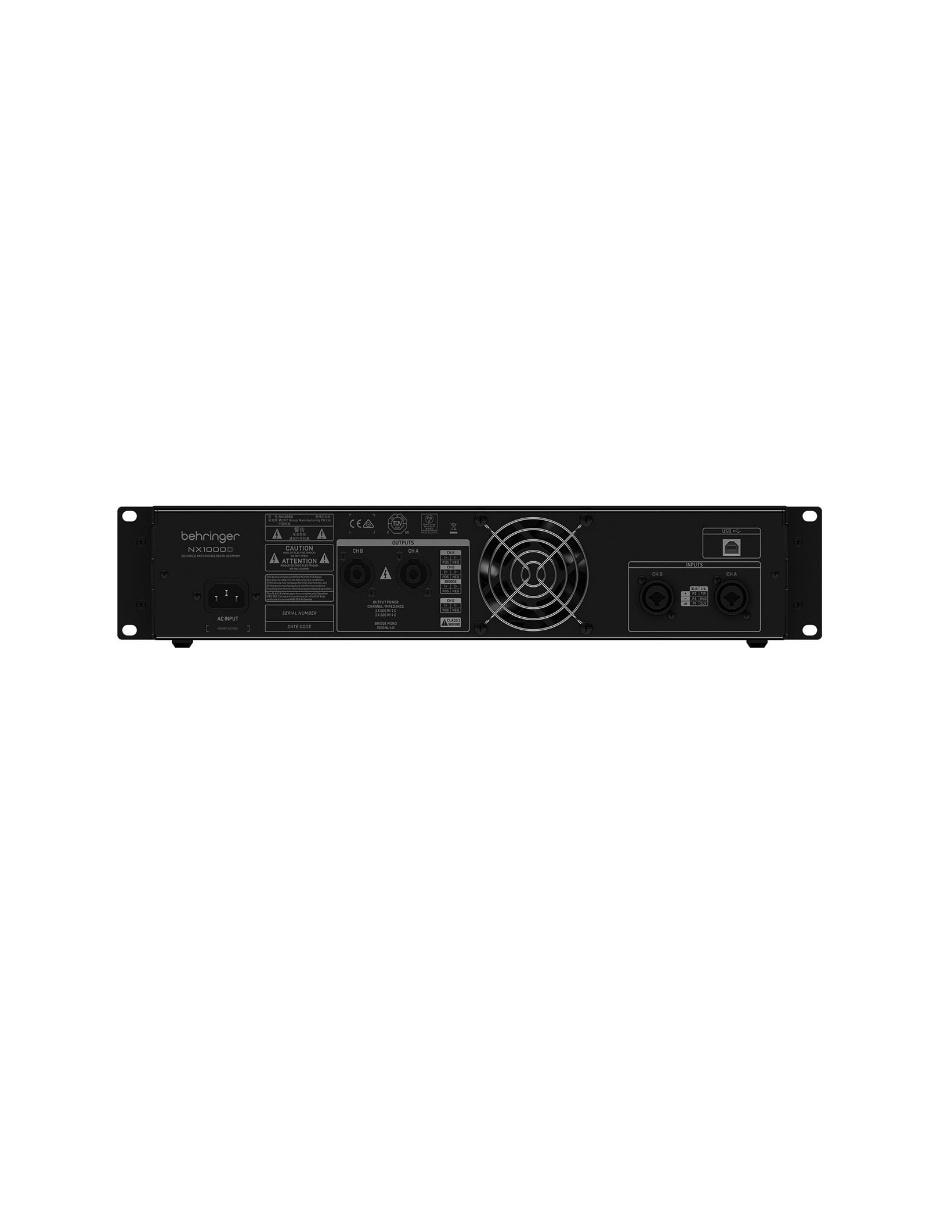 Amplificador NX1000D de 120 V 4